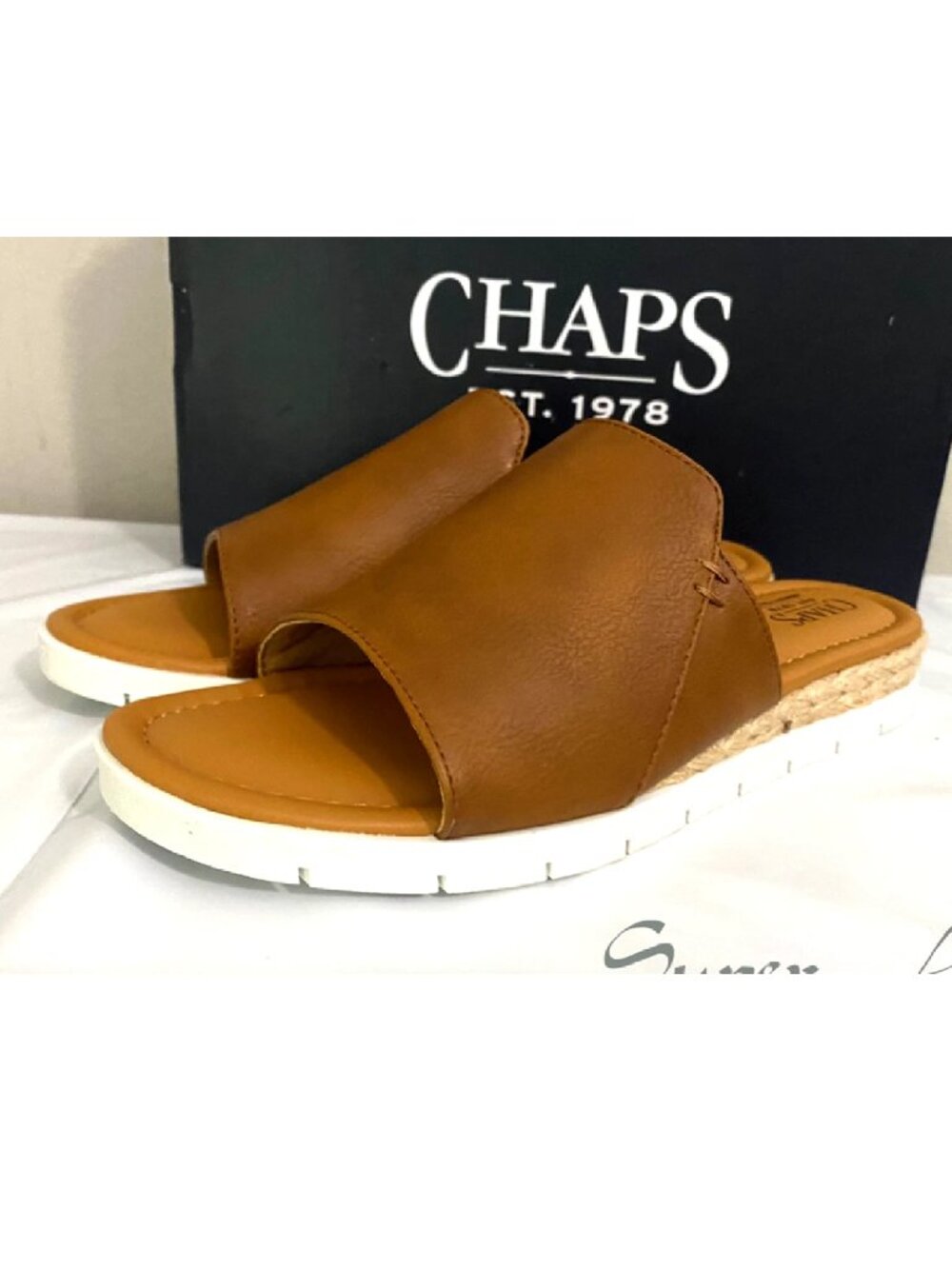 NEW Chaps Women's Nerissa Slide Sandals